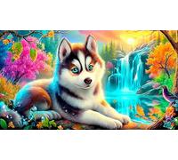 Loup Puzzle 1000 Pièces pour Adultes: en Carton Recyclé pour la Décoration 38x26cm/1000pcs