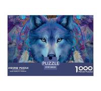 Loup Puzzle 1000 Pièces Wild Animal - Activité Créative & ÉduChative, Carton Recyclé, Pièces Robustes, 38x26cm/1000pcs