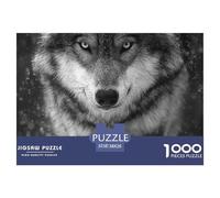 Loup Puzzle 1000 Pièces Wild Animal - Activité Créative & ÉduChative, Carton Recyclé, Pièces Robustes, 38x26cm/1000pcs