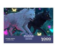 Loup Puzzle 1000 Pièces Wild Animal - Activité Familiale Stimulante, Carton Recyclé, Déco Murale Après Assemblage, Format 70x50cm/1000pcs