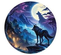 Loup Puzzle Amusant Jeu De Société Adulte Pièces Parfaitement Assorties 1000 Pièces Wild Life Casse-tête Qualité Premium pour Adultes 1000pcs (67.5x67.5cm)