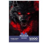 Loup Puzzles 1000 Pieces Cadeau Unique Animaux Jeu Éduchatif Défi Jouet À De Qualité Supérieure Peinture Art pour Adultes Et Enfants À Partir De 12 Ans 70x50cm/1000pcs