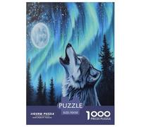 Loup Puzzles 1000 Pieces Cadeau Unique Jeu Éduchatif Challenge Toy À De Qualité Supérieure Peinture Art pour Adultes Et Enfants 70x50cm/1000pcs