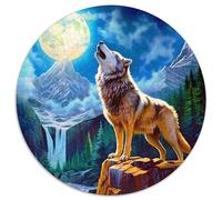 Loup Puzzles 1000 Pieces Cadeau Unique Jeu Éduchatif Défi Jouet À De Qualité Supérieure Peinture Art pour Adultes Enfants 1000pcs (67.5x67.5cm)