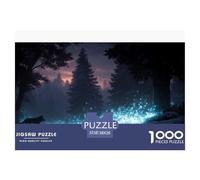 Loup Puzzles 1000 Pièces Jeu De Défi Jouet Adultes Et Plus De 12 Ans Fantaisie Jeu De Puzzle Défi ÉduChatif Stimulation Cérébrale Cadeau Décoration Maison 38x26cm/1000pcs