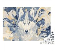 Loup Puzzles De 1000 Pièces pour Adultes Motifs Abstraits Un Jeu De Dexérité Très Difficile Puzzle en Bois Jeu Éducatif Aux Défis Jeu Éducatif, Jouet Cadeau 1000pcs (75x50cm)
