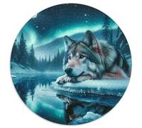 Loup Puzzles Divertissement Créatif Pièces Parfaitement Assorties 1000 Pièces Wild Life Casse-tête Qualité Premium pour Adultes 1000pcs (67.5x67.5cm)