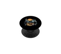 Loup Réflexion Forêt Arbres Lune Faune Nature Extérieur PopSockets PopGrip Adhésif