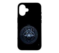 Loup Sacré Géométrie Dire Drôle Sarcastique Coque pour iPhone 16