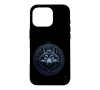 Loup Sacré Géométrie Dire Drôle Sarcastique Coque pour iPhone 16 Pro