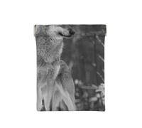 Loup Sauvage imprimé, Sac de Rangement pour Femmes, Portefeuille supérieur à Presser, Petit Porte-Monnaie, Pochette de Changement