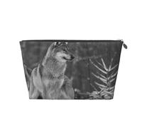 Loup Sauvage imprimé, Trousse de Toilette Trousse de Maquillage Sac à cosmétiques Trousse de Toilette de Voyage Portable