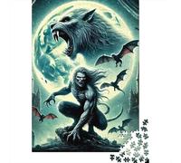 Loup Set De 1000 Pièces Papier Recyclé WereLoup Castle Puzzle Adulte Facile Ranger Loisirs Maison Casse-tête Engageant Heures Divertissement 52x38cm/1000pcs