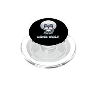Loup Solitaire Mignon Adorable Kawaii Animaux Loup PopSockets PopGrip pour MagSafe