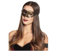 Loup steampunk rouages dorés femme