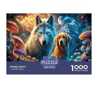 Loup to Chien1000 Pièces Puzzle Familialanimal pour Adultes Moderne Jeu Premium avec Défis Créativité Et CommeCadeau70x50cm/1000pcs