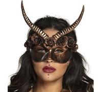 Boland Masque pour les yeux Maman Legba 72253 – Adulte, Accessoire Halloween/Carnaval – Bronze