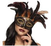 Boland Masque pour les yeux Vaudou Marasa 72218 – Accessoire carnaval Halloween Taille unique