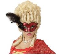 Widmann Loup Vénitien Rouge - Plume Noire - Taille Unique