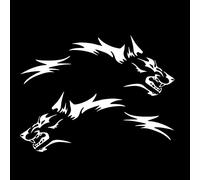 Loup Voiture Autocollants, Auto Décoration Tête de Loup Animaux Décalque Décalcomanies Étanche Auto-adhésif Animaux Décalque Capot Stickers pour Voiture Moto Camion