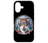 Loup x Coiffe de Chef Indien x Totem Loup Coque pour iPhone 17