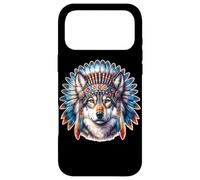 Loup x Coiffe de Chef Indien x Totem Loup Coque pour iPhone 17 Pro Max