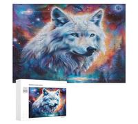 Loup Yeux Bus Lumineux Puzz 300 Pièces JeuFamilJeu Éducatif Créatif Vision 3D Qualité Supérieure Relaxation & Art Caau Unique 300 PCS