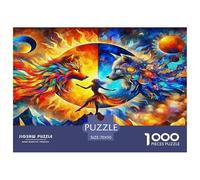 Loup1000 Pièces Aquarelle Puzzle Animaux pour Adultes De Jeu pour Adultes Parfaitpourla Détente Paysagedes QuatreSaisons 70x50cm/1000pcs