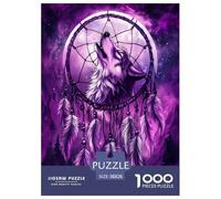 Loup1000 Pièces Aquarelle Puzzle Animaux pour Adultes De Jeu pour Adultes Parfaitpourla Détente Paysagedes QuatreSaisons 38x26cm/1000pcs