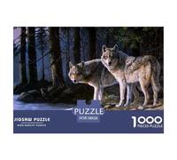Loup1000 Pièces Puzzlelacs and Forests Animaux Assorties, pour Adultes Et Enfants À Partir De 12 Ans Jeu D'Intelligence Premium avec Défis Paysagedes QuatreSaisons 38x26cm/1000pcs