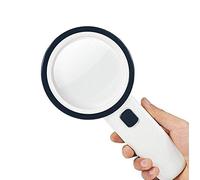 Loupe 30X avec lumi è re LED loupe éclair é e à main pour fermer les yeux