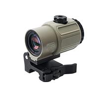 Loupe 3X Fixe à Vue G43 Tactique avec Monture QD détachable Rapide Lunette de visée holographique Optique de Chasse Airsoft/Sand Color