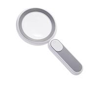 Loupe 8X avec Lumière, Loupe à Main, Loupe Éclairée à 21 LED pour Lire, Souder, Explorer (Diamètre 90mm, Rechargeable)