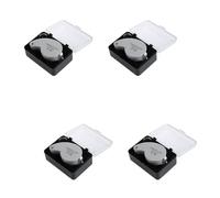 Loupe À Bijoux Avec Couvercle Métallique 40x25mm Loupe À Main Lentille En Verre Lumière LED Otoscope Sans Fil Chaud