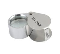 Loupe à Bijoux, loupe à Boucle de Bijoux - Petite loupe à Bijoux,Loupe de bijoutier Pliable pour Timbres de Pierres précieuses, Loupe de Poche 10X/30X