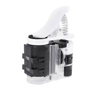 Loupe à clip pratique pour téléphone avec lentille 7 à 27x idéale pour différents besoins d'observation avec LED et lumière