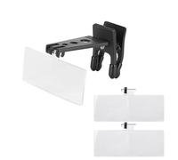 Loupe à Clipser pour Lunettes, 3 Lentilles Interchangeables 1,5X 2,5X 3,5X, Conception à Relevage pour Travaux de Précision, Réparation électronique, Observation Beauté