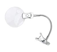 Loupe à Col de Cygne avec Pince à Lumière LED pour la Lecture, la Réparation des Bijoux et Le Travail Détail Fin