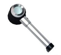 Loupe à main 10x - Loupe optique avec LED - Pour inspection des devises, appréciation des bijoux et collection de timbres (C)