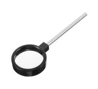 Loupe à Main 4cm en Verre et Plastique pour Lecture et Observation | Poignée Robuste, Écran à Trou, Format de Poche, pour Livres, Journaux, Timbres et Pièces