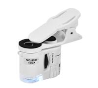 Loupe à main réglable avec lentille éclairée par LED pour bijoux en pierre antique, examen, vérification, analyse, microscope portatif