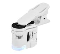 Loupe à main réglable avec lentille éclairée par LED pour bijoux en pierre antique, examen, vérification, analyse, microscope portatif
