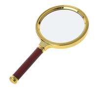 Loupe à poignée rétro, 60mm 70mm 80mm Portable Déterminer 10X Loupe à œil