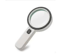 Loupe avec éclairage, grande loupe portative à 12 LED pour la dégénérescence maculaire, la lecture et la soudure.