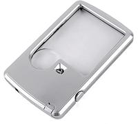 Loupe avec lumière LED Loupe rectangulaire de Type Carte adaptée aux Enfants âgés pour Lire et Observer Interesting
