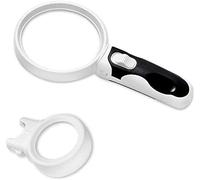 Loupe avec lumière, loupe de poche, haute clarté, légère, LED super haute puissance pour la lecture et la visualisation détaillée