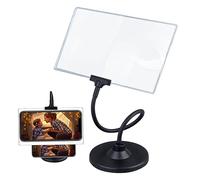 Loupe avec support 4x 9.92x5.71 pouces de l'objectif flexible Magrands de loncieux cou flexible détachables pour la lecture