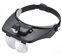 Loupe bandeau avec lumière LED pour réparation, lecture, bijoux et plus encore - Loupe numérique portable