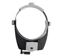 Loupe bandeau LED avec répartition uniforme de la lumière et lentilles interchangeables 1,5 x 3 x 6 x 8x pour modélisation dentaire et travail sur circuit imprimé