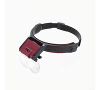 Loupe bandeau LED réglable lentille 1,7x à 4,5x visière éclairée pour réparation de montre, électronique, loisirs